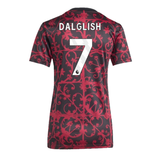 2025-2026 Liverpool Pre-Match Shirt (Black) - Womens (Dalglish 7)