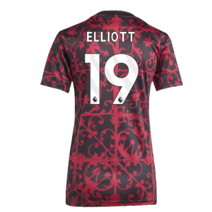 2025-2026 Liverpool Pre-Match Shirt (Black) - Womens (Elliott 19)