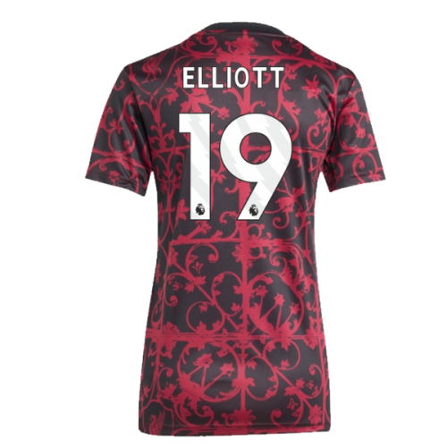 2025-2026 Liverpool Pre-Match Shirt (Black) - Womens (Elliott 19)
