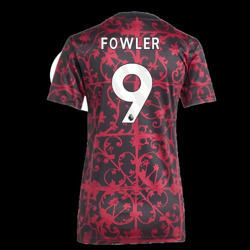 2025-2026 Liverpool Pre-Match Shirt (Black) - Womens (Fowler 9)