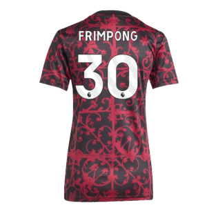 2025-2026 Liverpool Pre-Match Shirt (Black) - Womens (Frimpong 30)