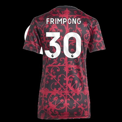2025-2026 Liverpool Pre-Match Shirt (Black) - Womens (Frimpong 30)