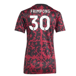2025-2026 Liverpool Pre-Match Shirt (Black) - Womens (Frimpong 30)