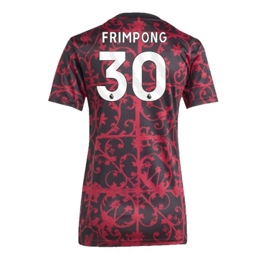 2025-2026 Liverpool Pre-Match Shirt (Black) - Womens (Frimpong 30)