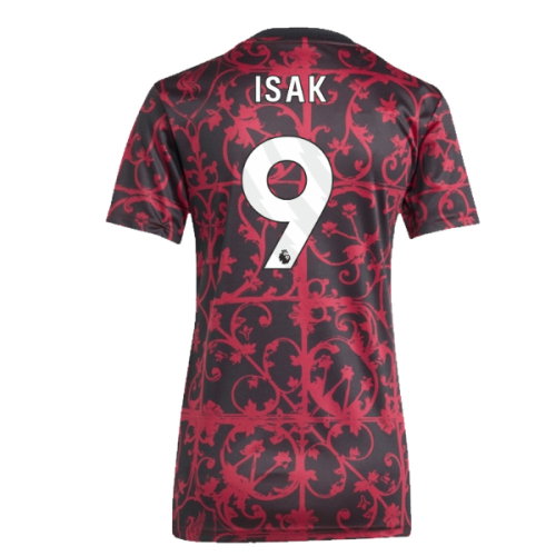 2025-2026 Liverpool Pre-Match Shirt (Black) - Womens (Isak 9)