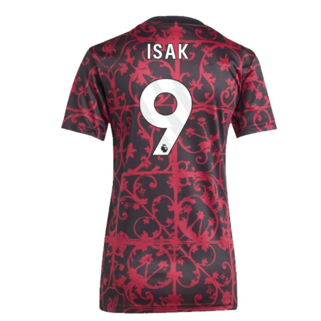 2025-2026 Liverpool Pre-Match Shirt (Black) - Womens (Isak 9)