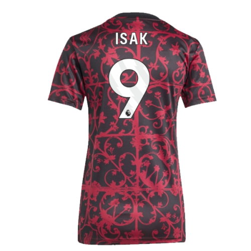 2025-2026 Liverpool Pre-Match Shirt (Black) - Womens (Isak 9)