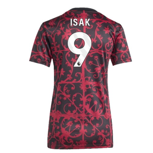 2025-2026 Liverpool Pre-Match Shirt (Black) - Womens (Isak 9)