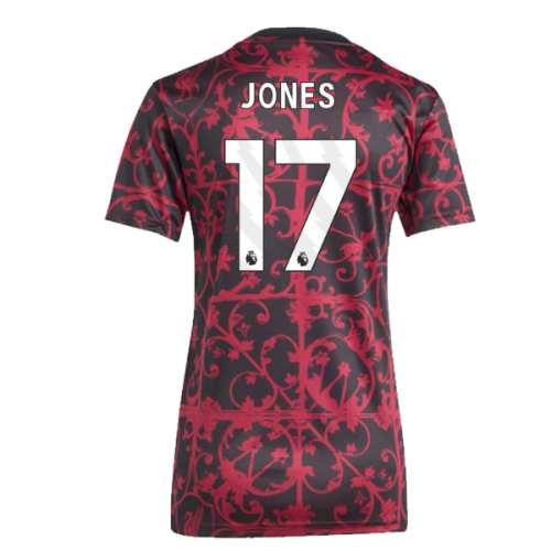 2025-2026 Liverpool Pre-Match Shirt (Black) - Womens (Jones 17)