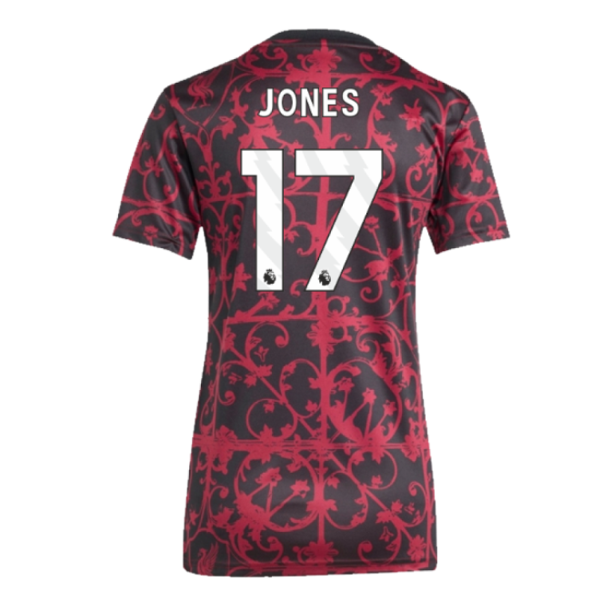 2025-2026 Liverpool Pre-Match Shirt (Black) - Womens (Jones 17)