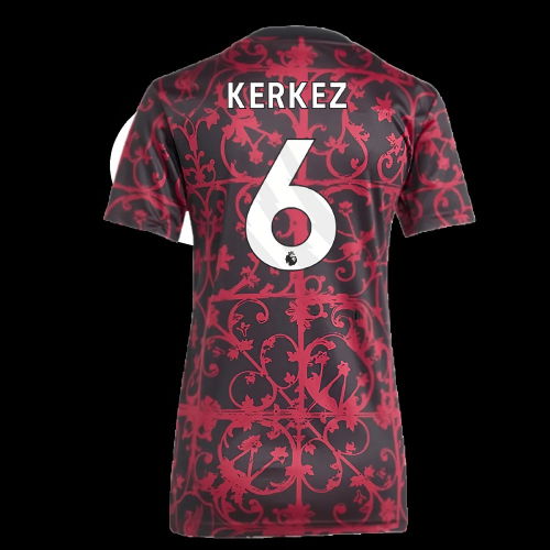 2025-2026 Liverpool Pre-Match Shirt (Black) - Womens (Kerkez 6)