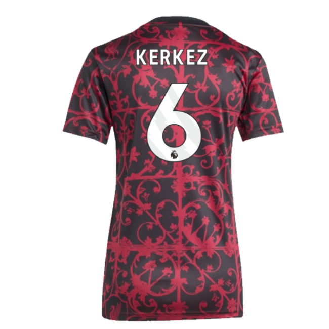 2025-2026 Liverpool Pre-Match Shirt (Black) - Womens (Kerkez 6)
