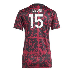 2025-2026 Liverpool Pre-Match Shirt (Black) - Womens (Leoni 15)