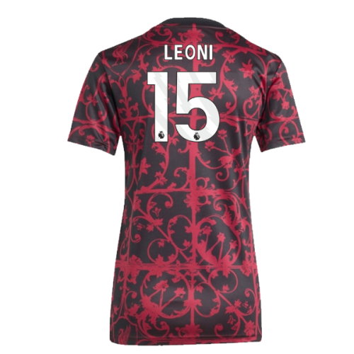 2025-2026 Liverpool Pre-Match Shirt (Black) - Womens (Leoni 15)