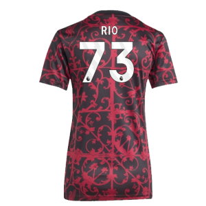 2025-2026 Liverpool Pre-Match Shirt (Black) - Womens (Rio 73)