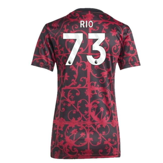 2025-2026 Liverpool Pre-Match Shirt (Black) - Womens (Rio 73)