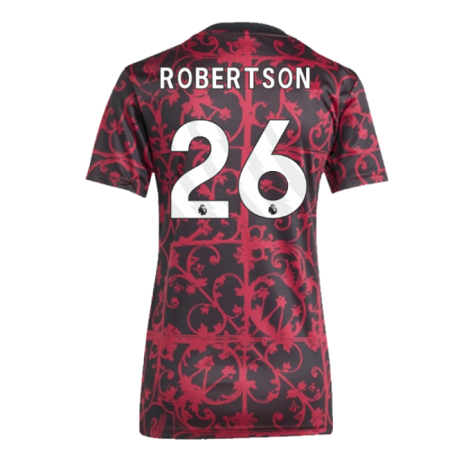 2025-2026 Liverpool Pre-Match Shirt (Black) - Womens (Robertson 26)