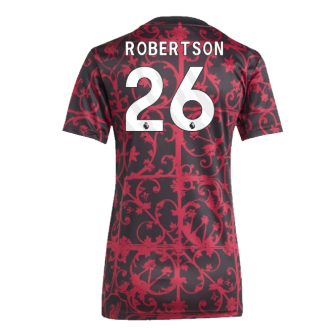 2025-2026 Liverpool Pre-Match Shirt (Black) - Womens (Robertson 26)