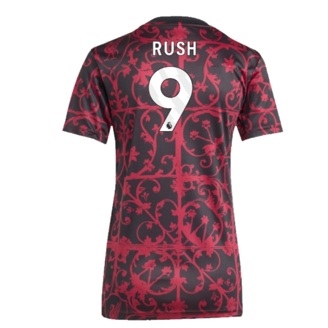 2025-2026 Liverpool Pre-Match Shirt (Black) - Womens (Rush 9)