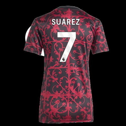 2025-2026 Liverpool Pre-Match Shirt (Black) - Womens (Suarez 7)