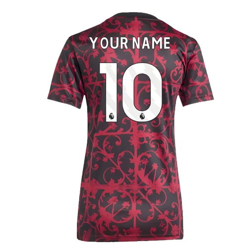 2025-2026 Liverpool Pre-Match Shirt (Black) - Womens (Your Name)