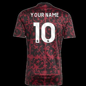 2025-2026 Liverpool Pre-Match Shirt (Black) (Your Name)
