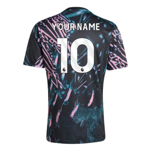 2025-2026 Liverpool Pre Match Shirt (Black) (Your Name)