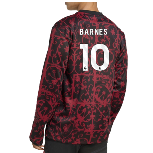 2025-2026 Liverpool Pre-Match Warm Top (Black) (Barnes 10)