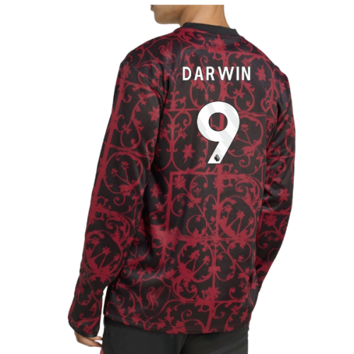 2025-2026 Liverpool Pre-Match Warm Top (Black) (Darwin 9)