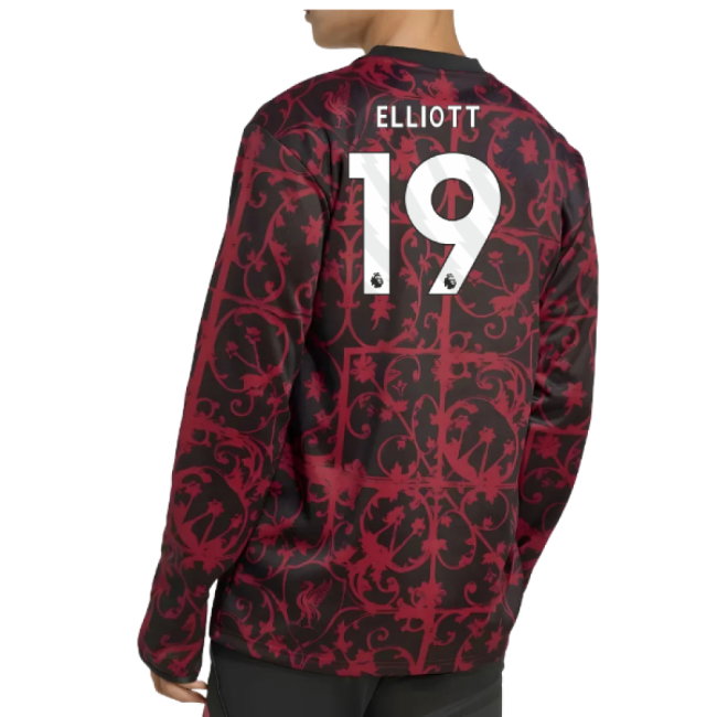 2025-2026 Liverpool Pre-Match Warm Top (Black) (Elliott 19)