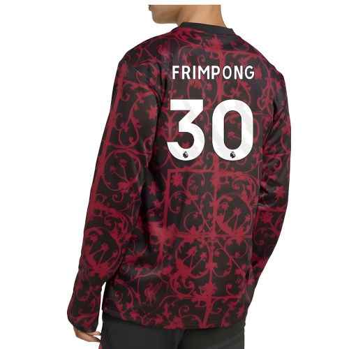 2025-2026 Liverpool Pre-Match Warm Top (Black) (Frimpong 30)