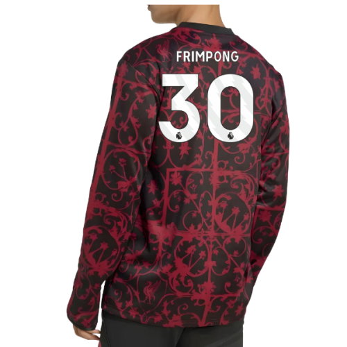 2025-2026 Liverpool Pre-Match Warm Top (Black) (Frimpong 30)