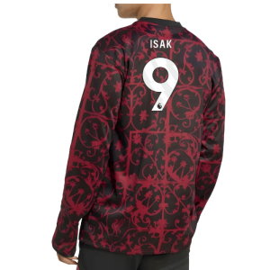 2025-2026 Liverpool Pre-Match Warm Top (Black) (Isak 9)