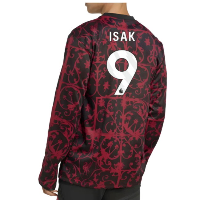 2025-2026 Liverpool Pre-Match Warm Top (Black) (Isak 9)
