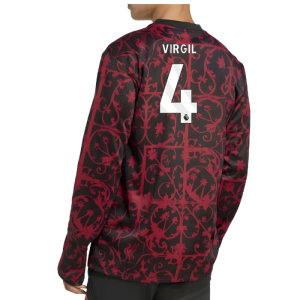 2025-2026 Liverpool Pre-Match Warm Top (Black) (Virgil 4)