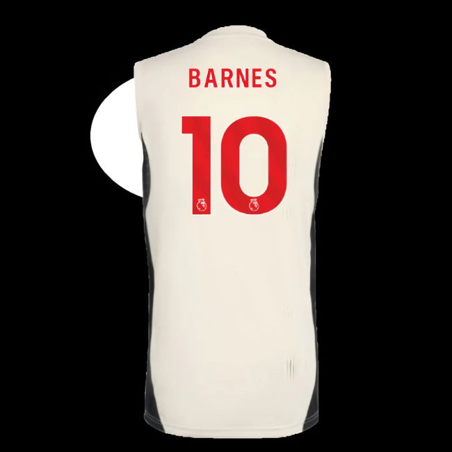 2025-2026 Liverpool Sleeveless Jersey (White) (Barnes 10)
