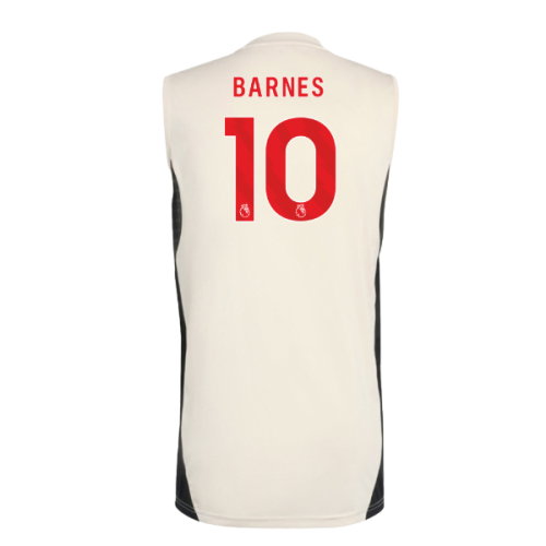 2025-2026 Liverpool Sleeveless Jersey (White) (Barnes 10)
