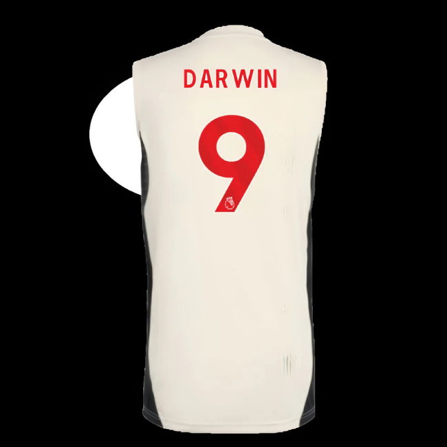 2025-2026 Liverpool Sleeveless Jersey (White) (Darwin 9)