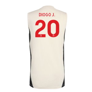 2025-2026 Liverpool Sleeveless Jersey (White) (Diogo J. 20)