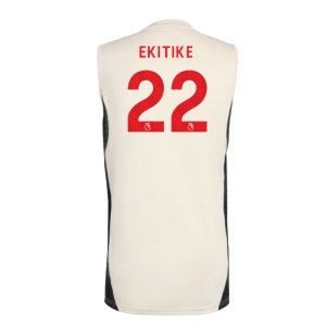 2025-2026 Liverpool Sleeveless Jersey (White) (Ekitike 22)