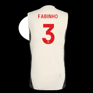 2025-2026 Liverpool Sleeveless Jersey (White) (Fabinho 3)