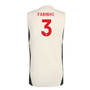 2025-2026 Liverpool Sleeveless Jersey (White) (Fabinho 3)