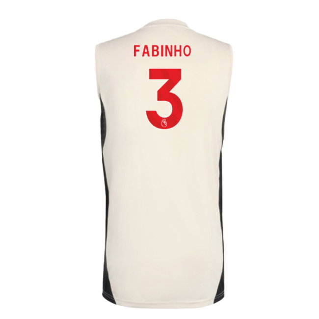 2025-2026 Liverpool Sleeveless Jersey (White) (Fabinho 3)