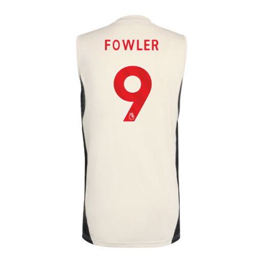 2025-2026 Liverpool Sleeveless Jersey (White) (Fowler 9)