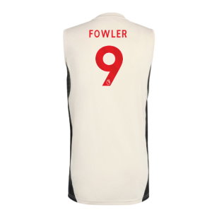 2025-2026 Liverpool Sleeveless Jersey (White) (Fowler 9)