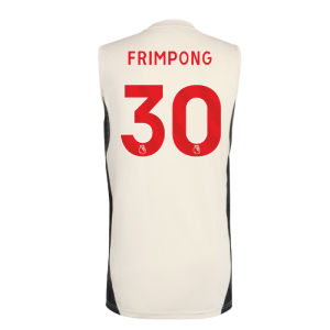 2025-2026 Liverpool Sleeveless Jersey (White) (Frimpong 30)