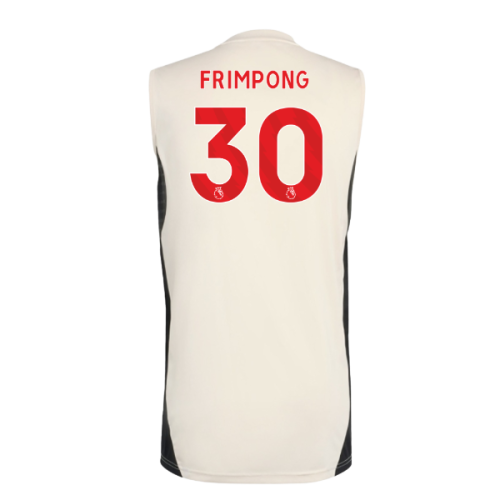 2025-2026 Liverpool Sleeveless Jersey (White) (Frimpong 30)