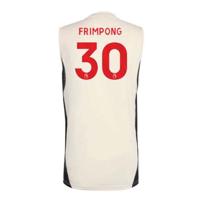 2025-2026 Liverpool Sleeveless Jersey (White) (Frimpong 30)