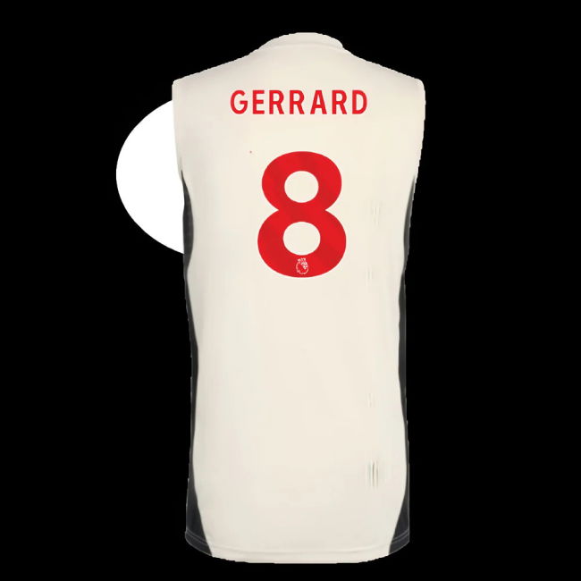2025-2026 Liverpool Sleeveless Jersey (White) (Gerrard 8)