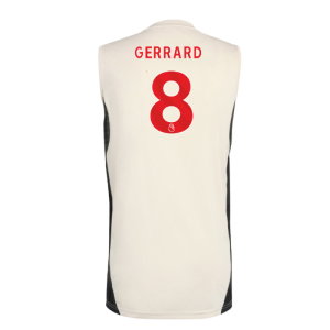 2025-2026 Liverpool Sleeveless Jersey (White) (Gerrard 8)